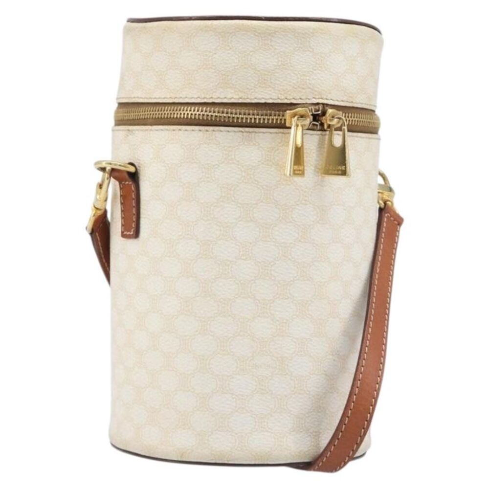 Celine Vintage Macadam Canvas Beige Pvc Backpack Bag
